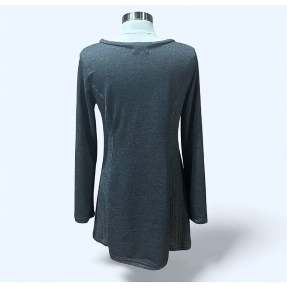 Altar’d State Small Gray Long Sleeve Shirt - Picture 2 of 6